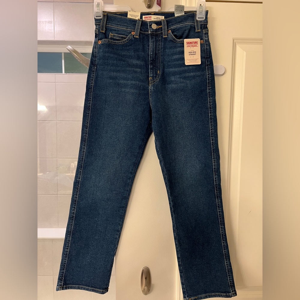 NEW Signature by Levi Strauss Size 2 | W26 Heritage High Rise Straight Jeans